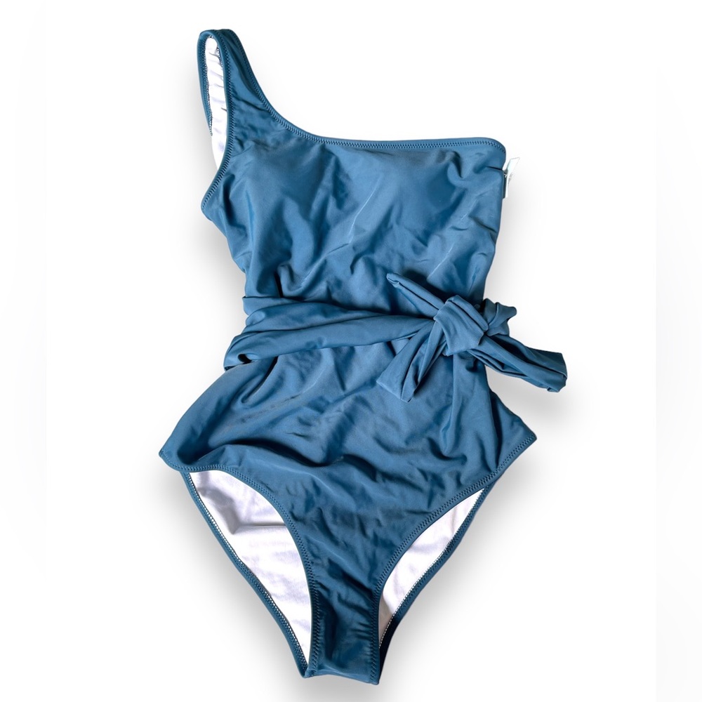 Blue NWOT One Shoulder Swimsuit